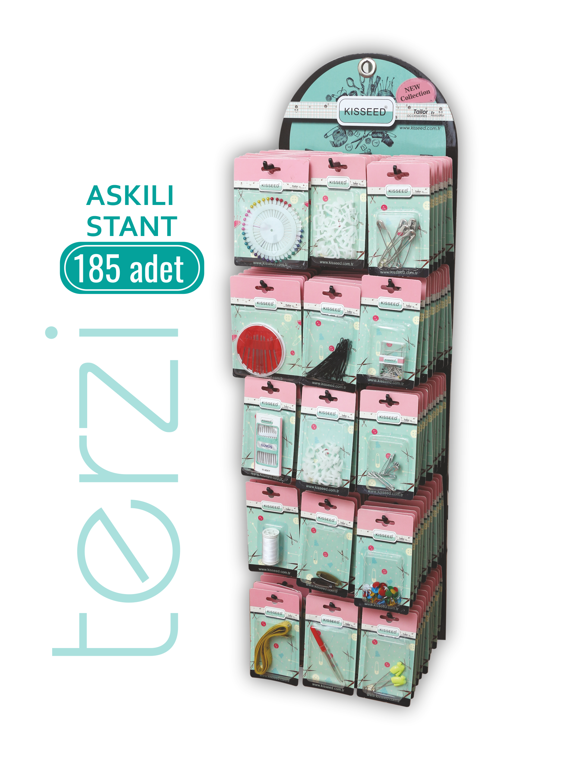 KISSEED 185'li Terzi Askılı Stant